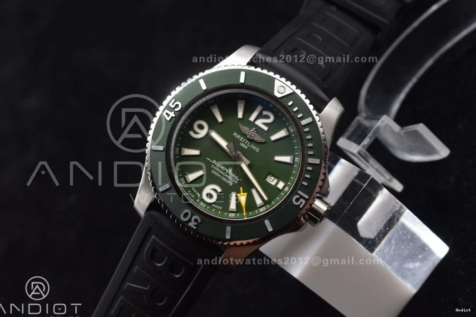 Green Edition Best Dark Black Black Automatic A2824 Strap Bezel 1:1 Rubber Dial TF Superocean On 44 0309